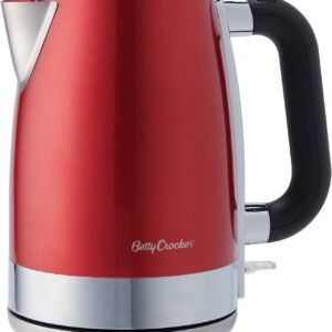Betty Crocker Electric Kettle (Série Signature – Rouge)